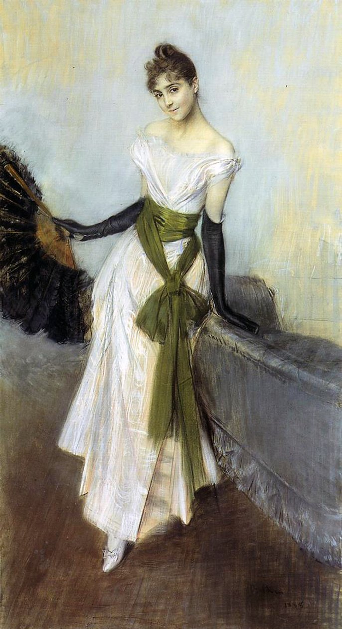 Signorina Concha de Ossa, 1888 (pastel sobre tela) de Giovanni Boldini