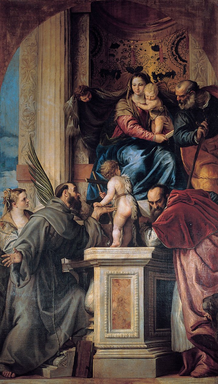 Madonna com a criança e os santos de Giovanni Battista Bonacina
