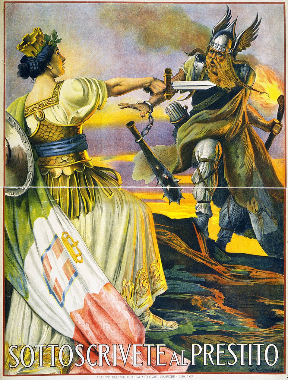Assine o empréstimo, 1917 de Giovanni Capranesi