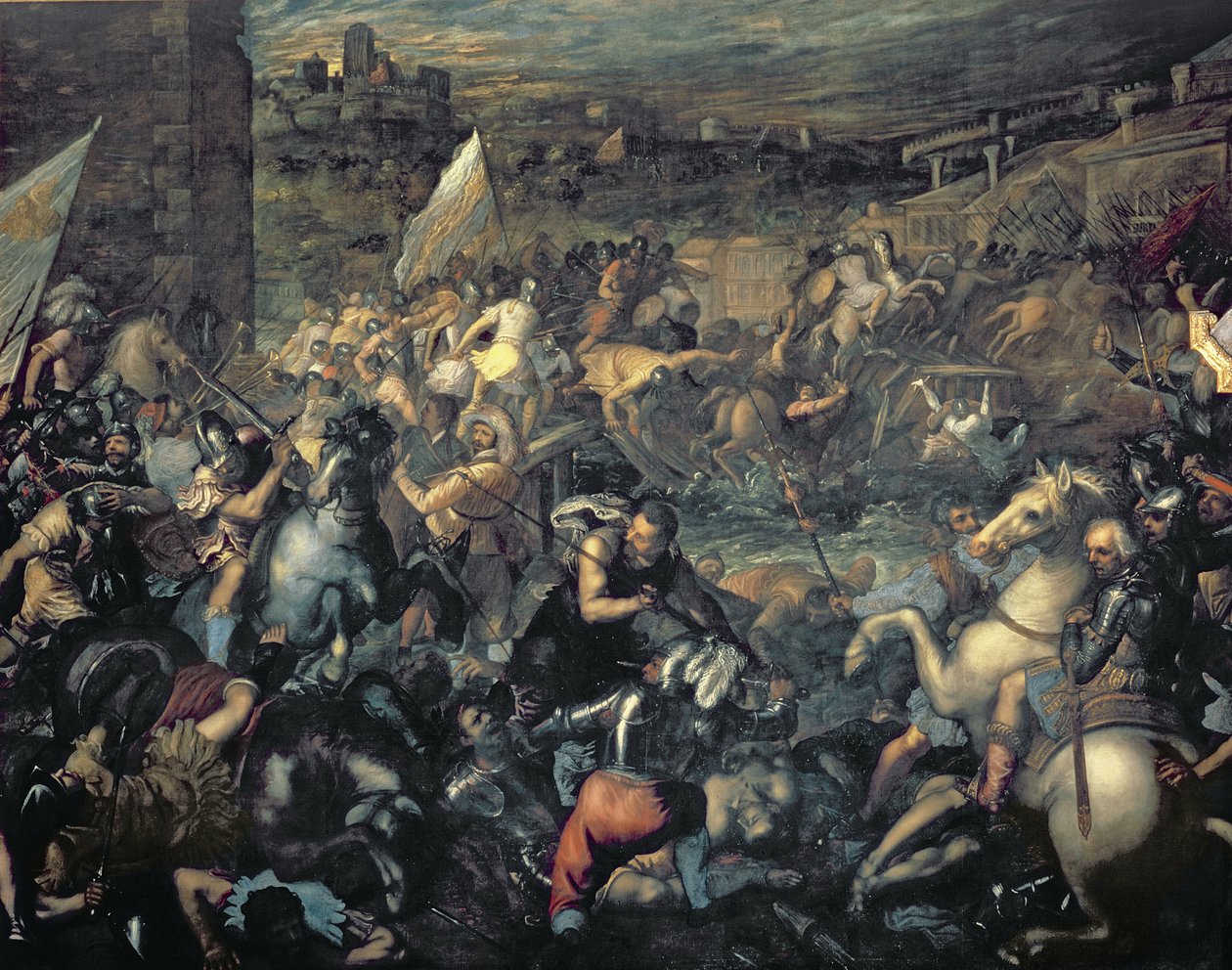 Gattamelata (Guerreiro) e Veneza Conquistando Verona de Giovanni Contarini