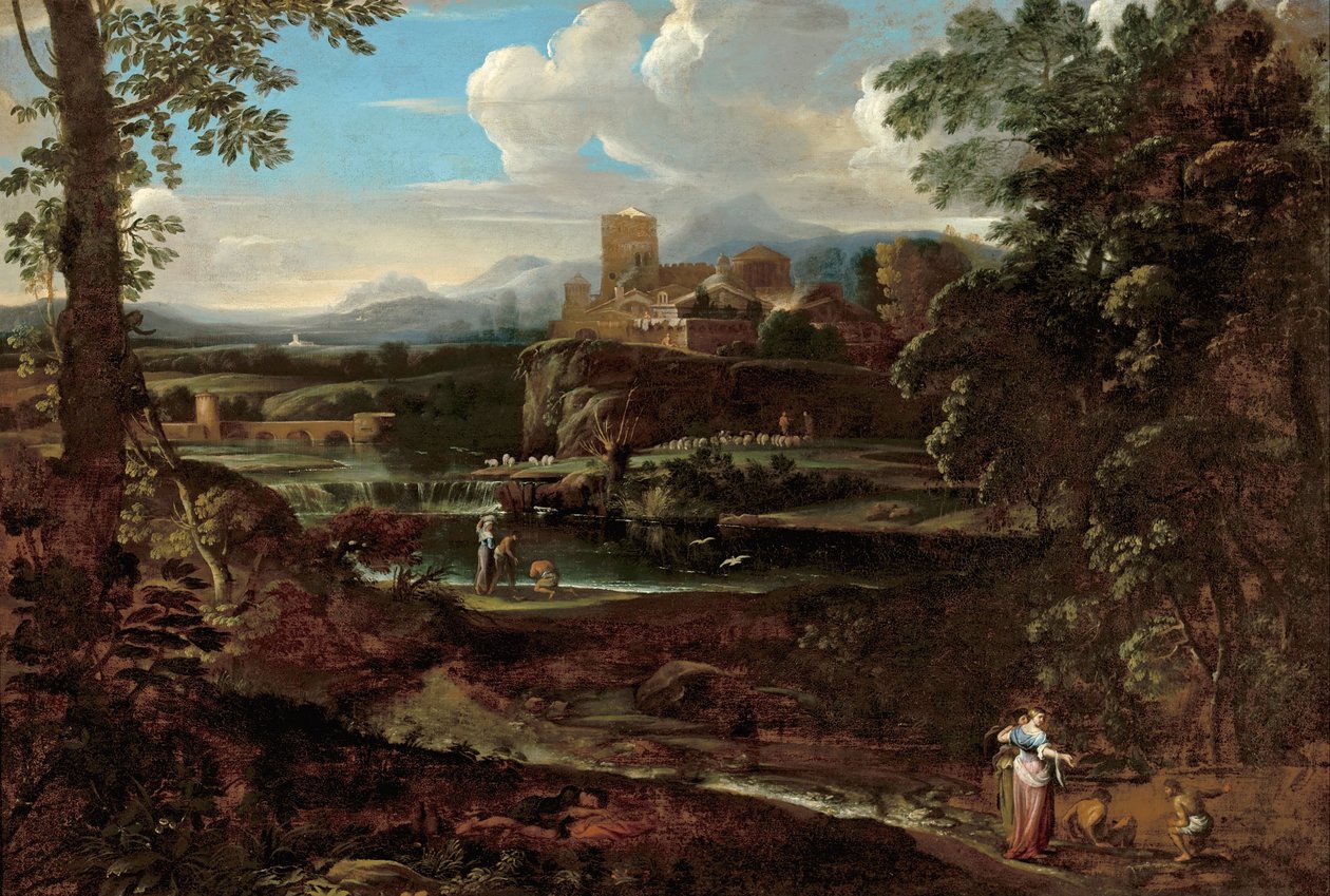 Paisagem clássica de Giovanni F. Grimaldi