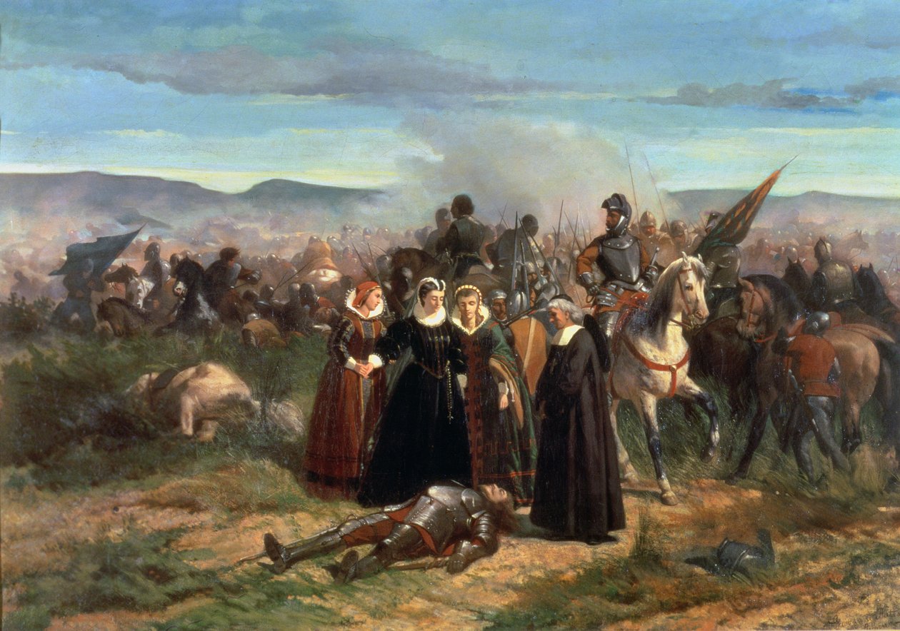 Mary Stuart na Batalha de Langside, maio de 1568 de Giovanni Fattori