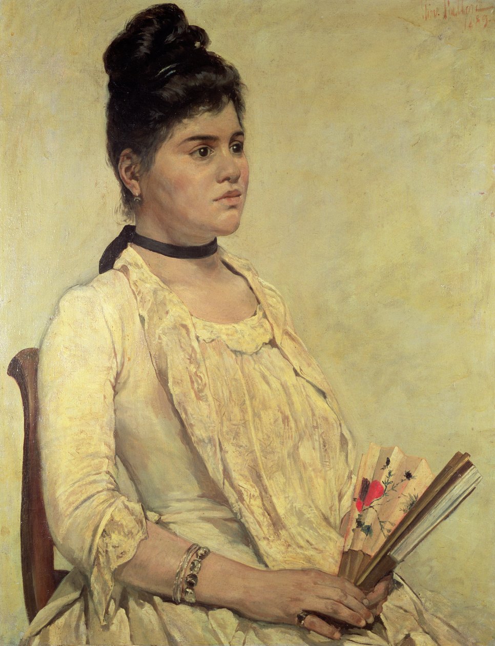 Retrato da filha da etapa, 1889 de Giovanni Fattori