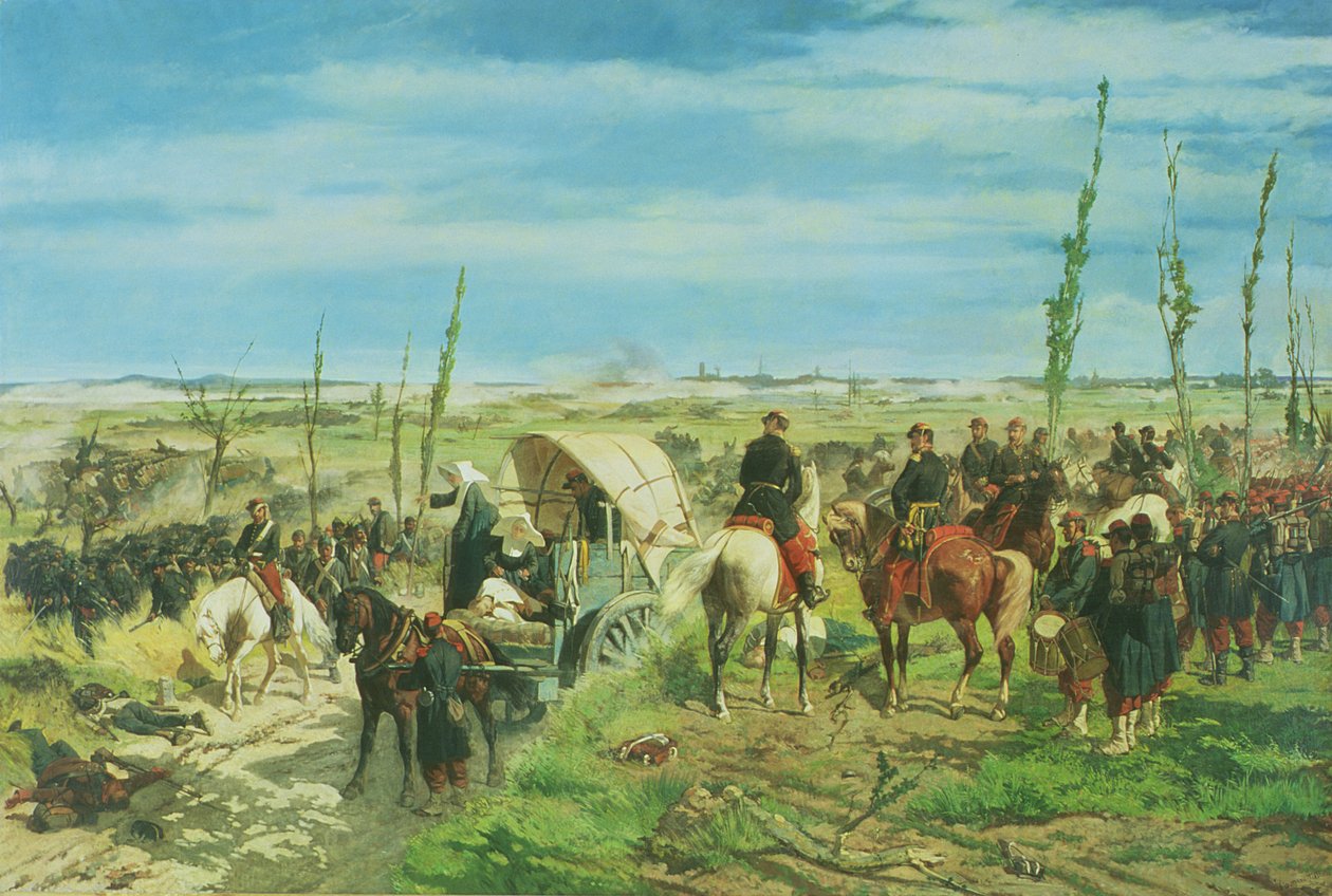 O acampamento italiano na batalha de Magenta, junho de 1859 de Giovanni Fattori