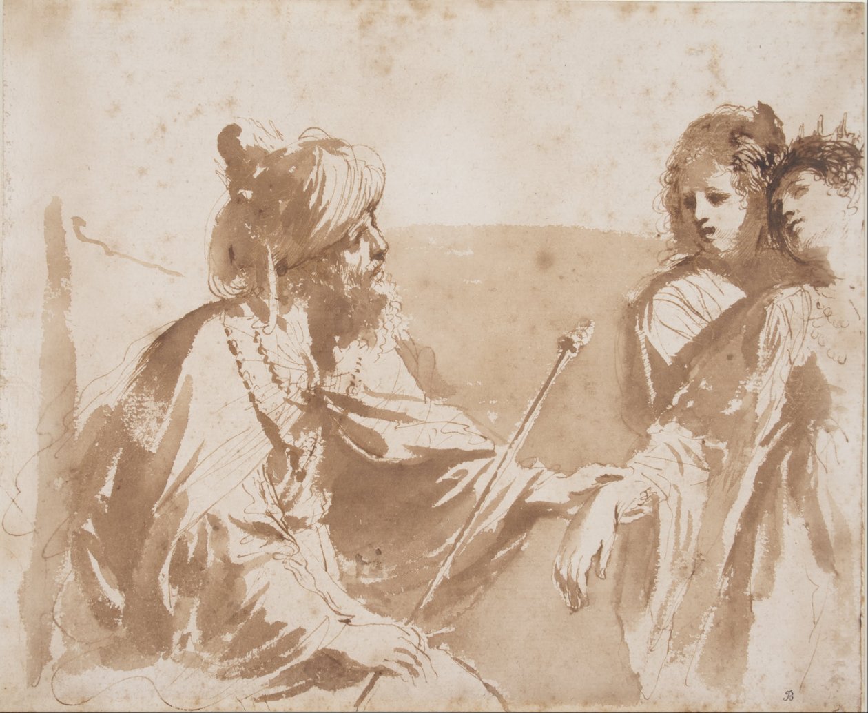 Ester antes de Assuero de Giovanni Francesco Barbieri