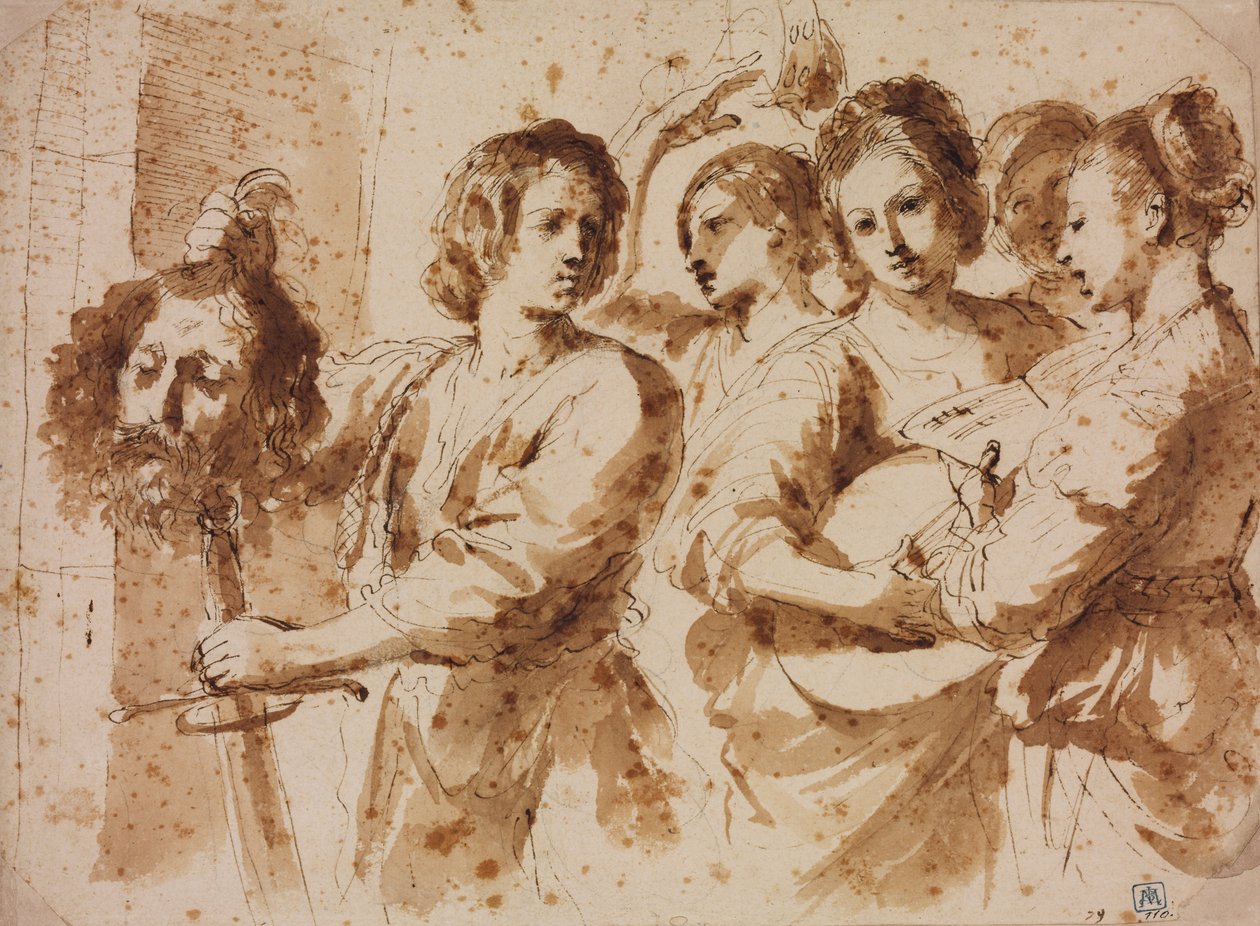 O triunfo de Davi de Giovanni Francesco Barbieri