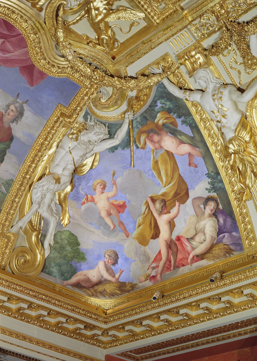 Alegoria do Verão, 1655-58 (mural) de Giovanni Francesco Romanelli