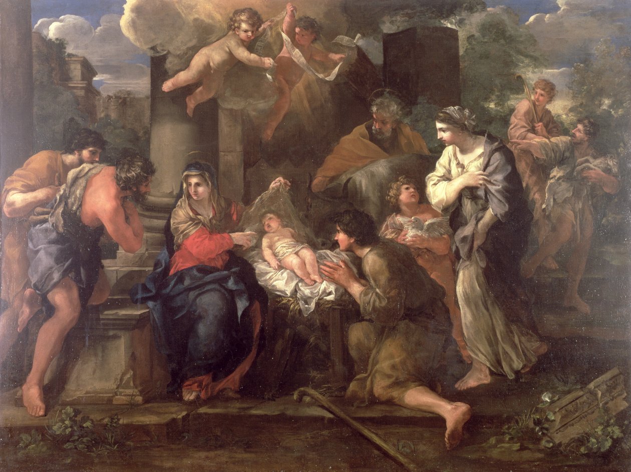 A adoração dos pastores de Giovanni Francesco Romanelli