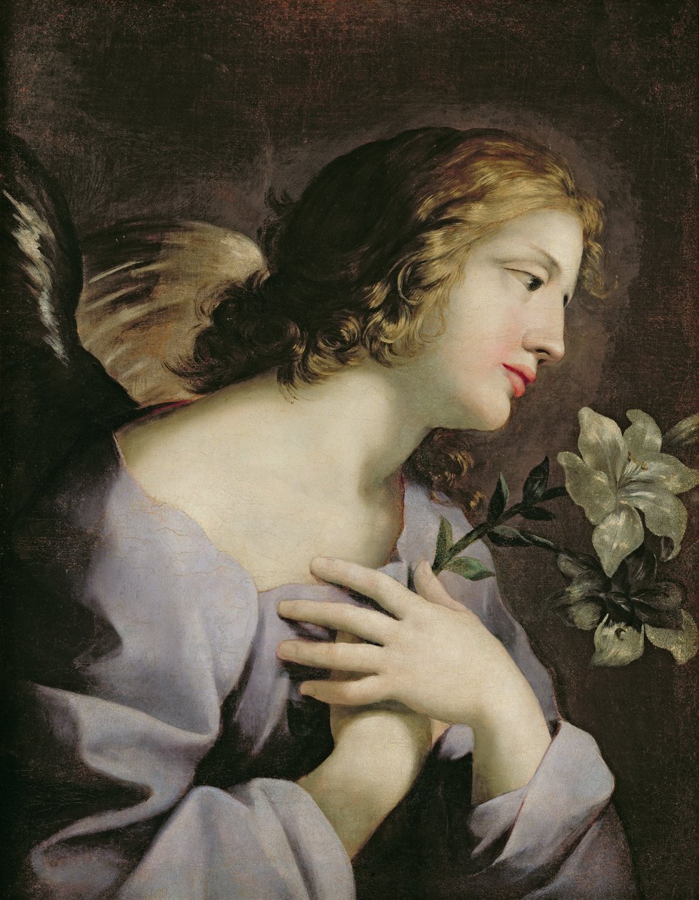 O Anjo da Anunciação, c.1650 de Giovanni Francesco Romanelli