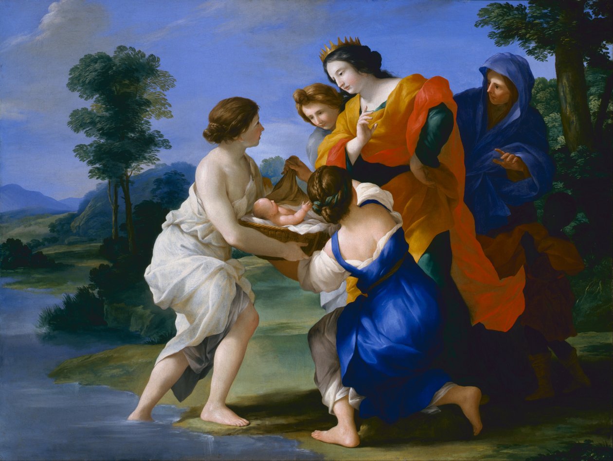 A descoberta de Moisés de Giovanni Francesco Romanelli