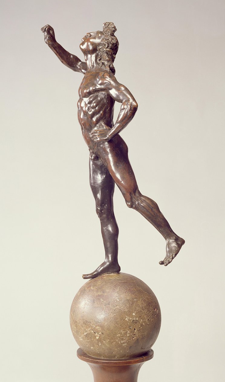 Figura de fonte de mercúrio, florentino, 1515 (bronze) de Giovanni Francesco Rustici