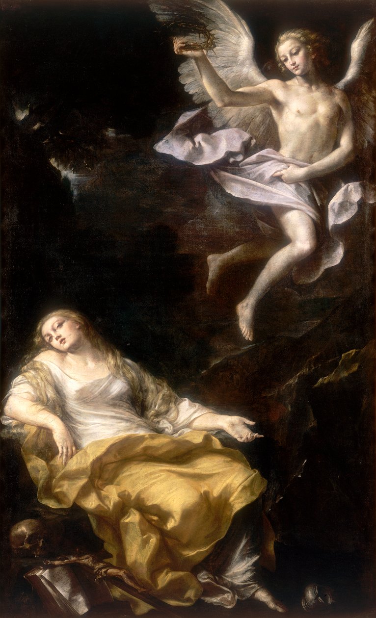 Maria Madalena, trabalho de Gian Gioseffo Dal Sole, conservada na Galleria Estense em Modena de Giovanni Gioseffo da Sole