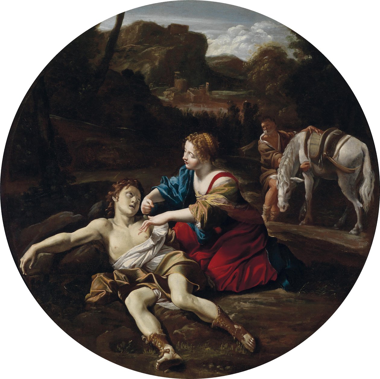 Angelica se importa com Medoro de Giovanni Lanfranco