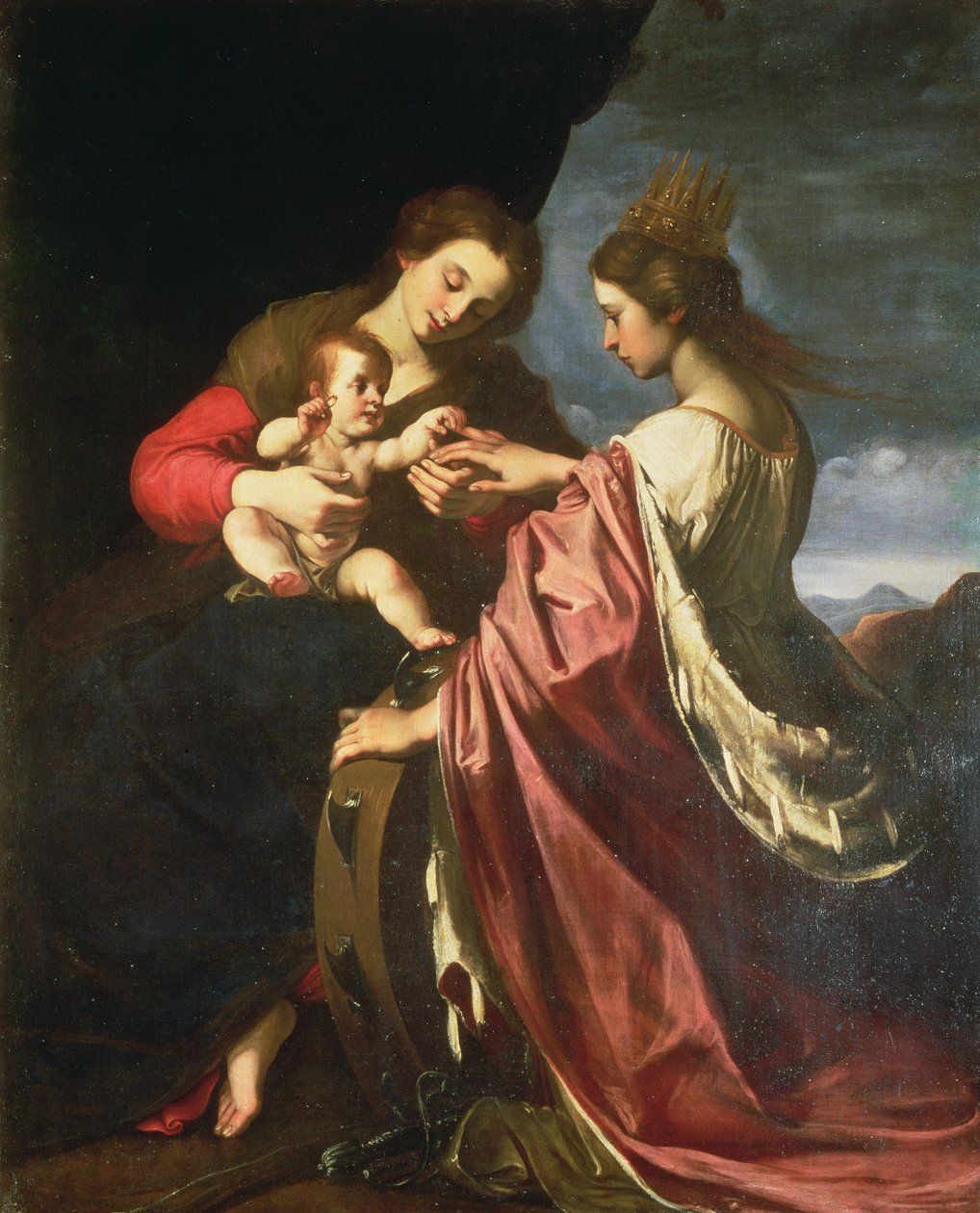 O casamento místico de Santa Catarina de Giovanni Mannozzi