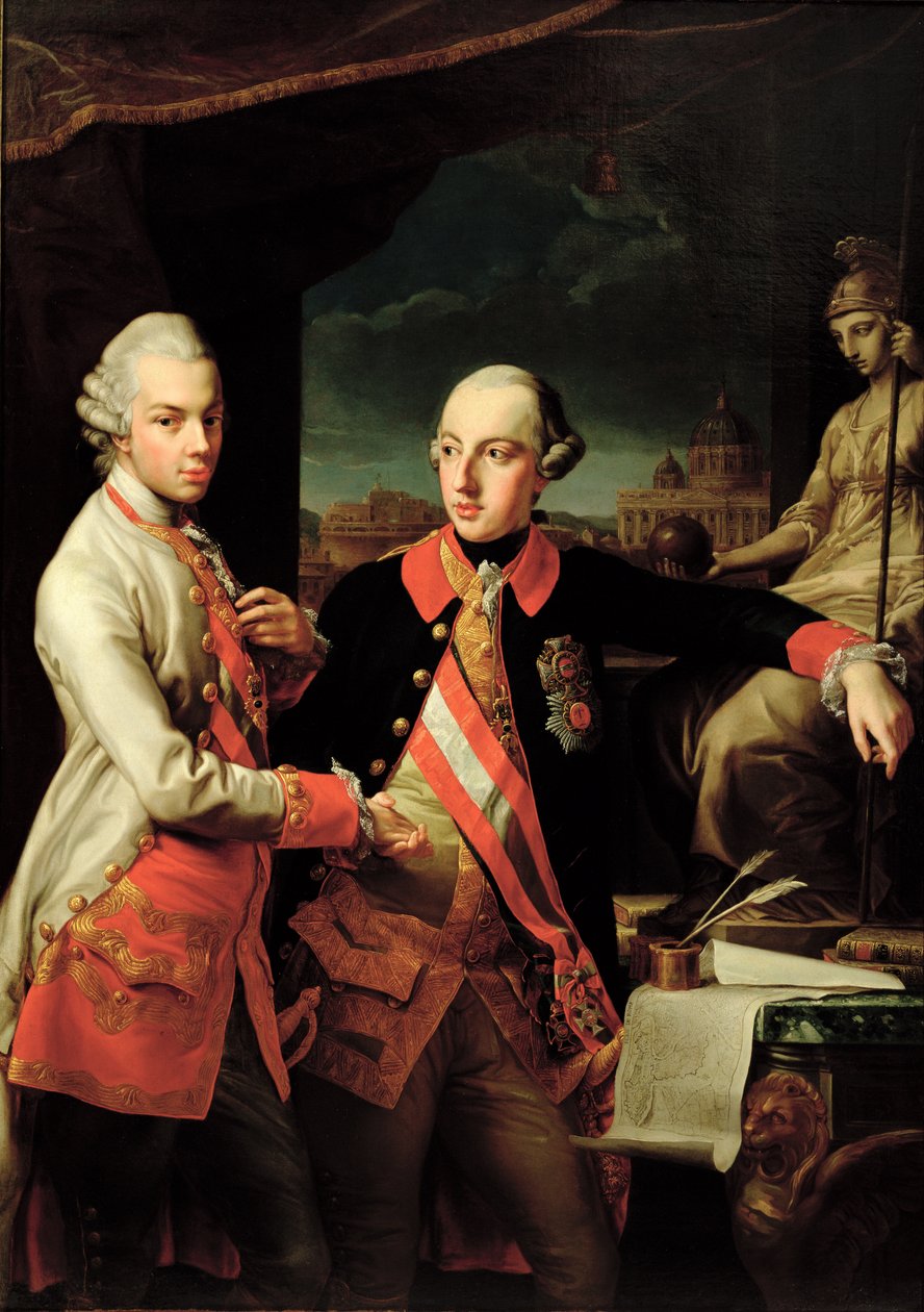 José II (1741-90) da Áustria e Leopoldo II (1747-92) da Toscana de Giovanni Panealbo or Panalbo