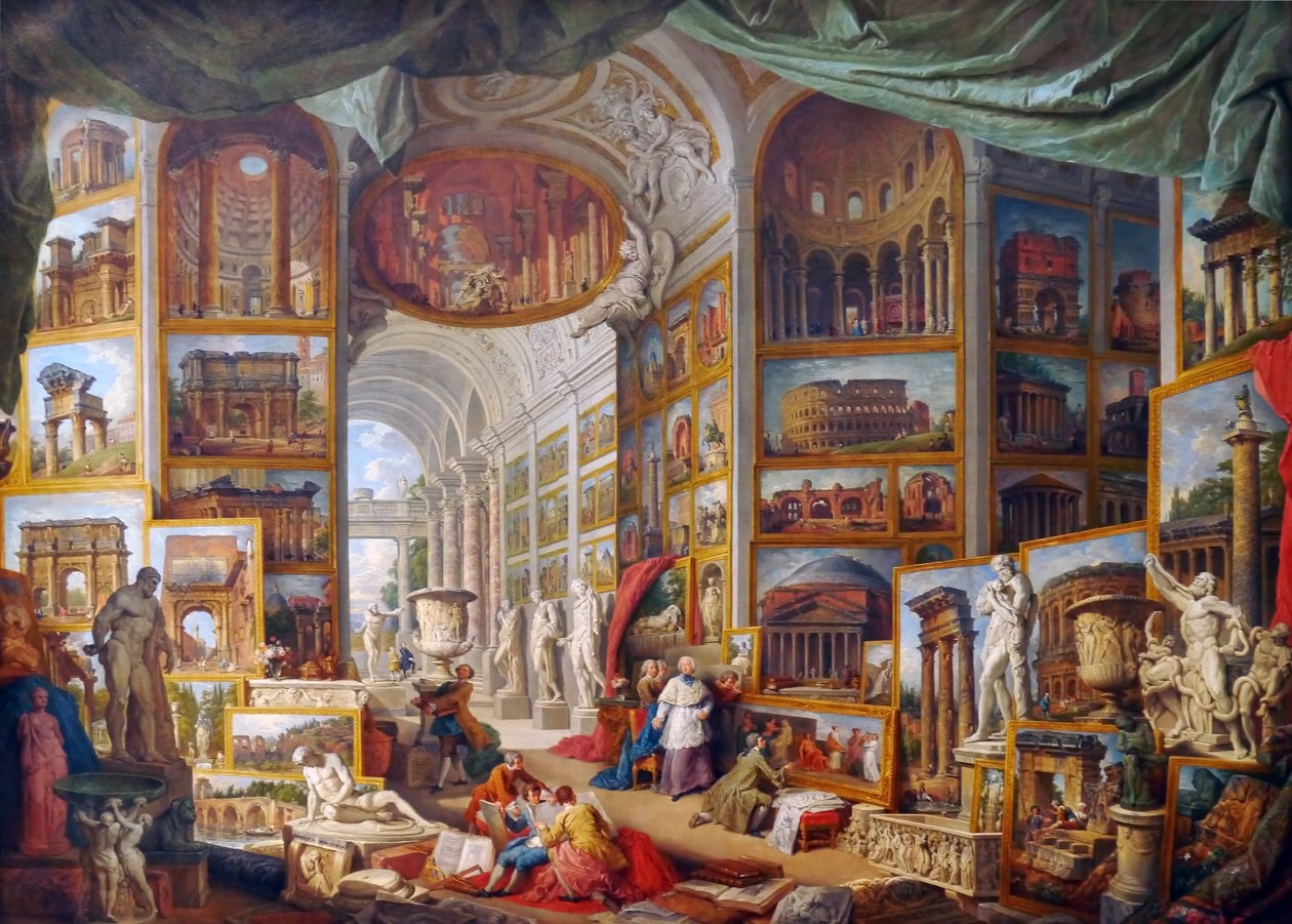 Galeria de vistas da Roma antiga de Giovanni Paolo Pannini