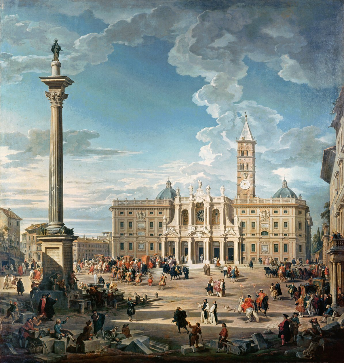 A Piazza Santa Maria Maggiore, 1752 de Giovanni Paolo Pannini