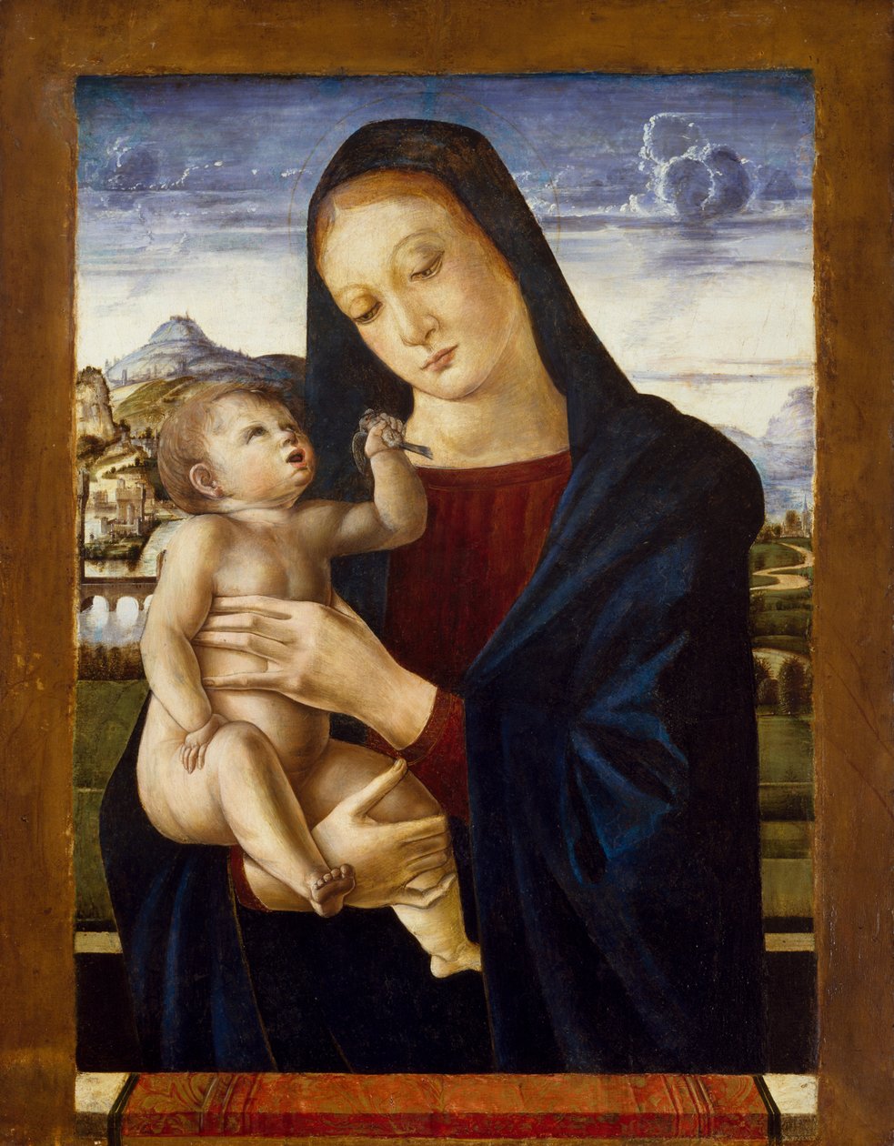 Virgem e Criança, c.1460-70 (têmpera sobre madeira) de Giovanni Bellini