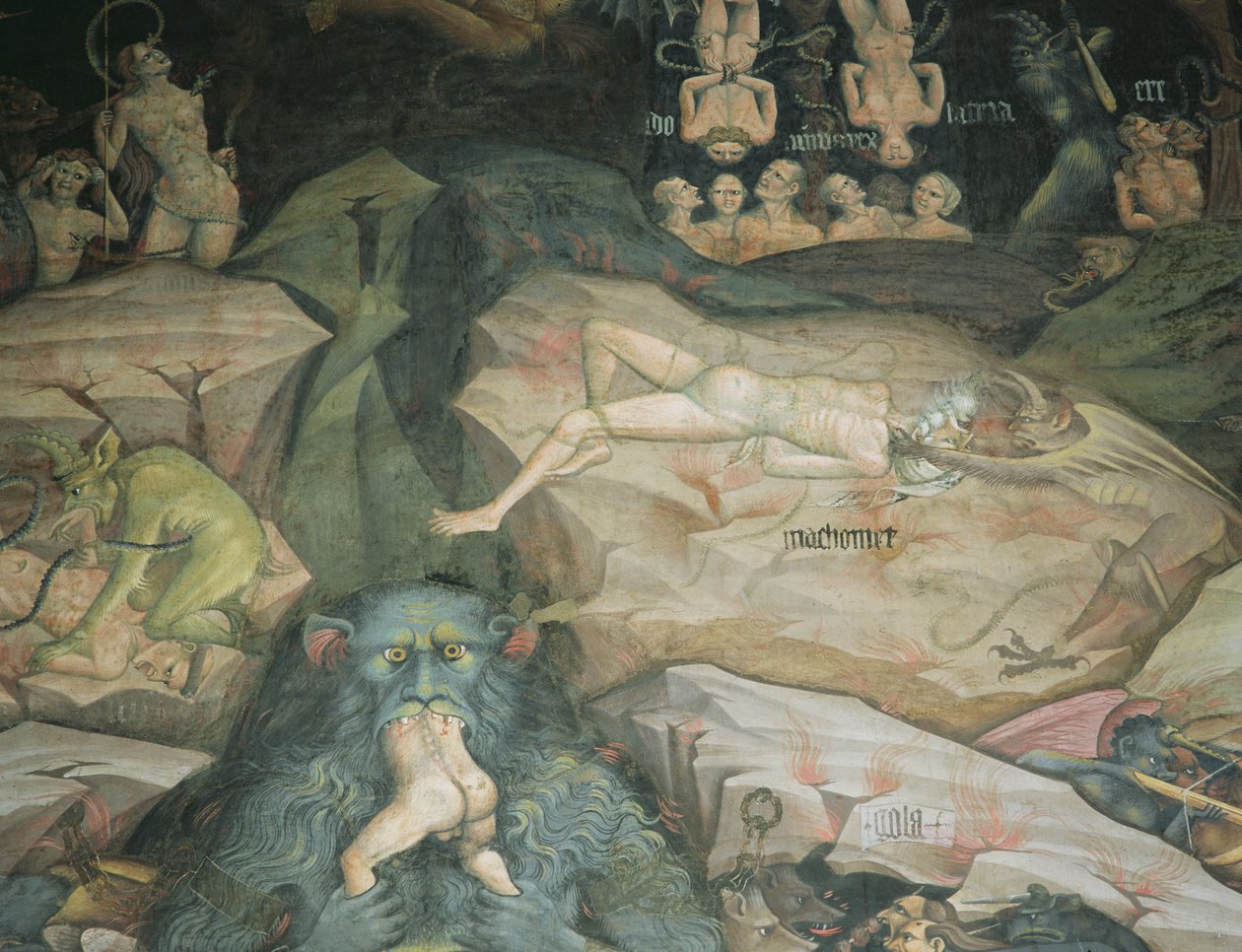 Cenas do &39;Inferno&39; de Giovanni da Modena
