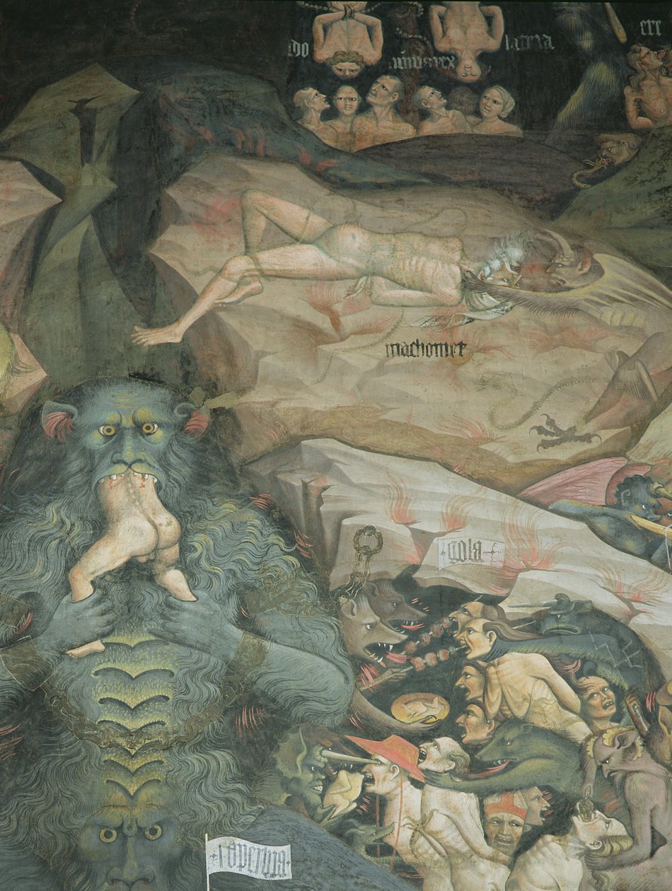 Cenas do &39;Inferno&39; de Giovanni da Modena