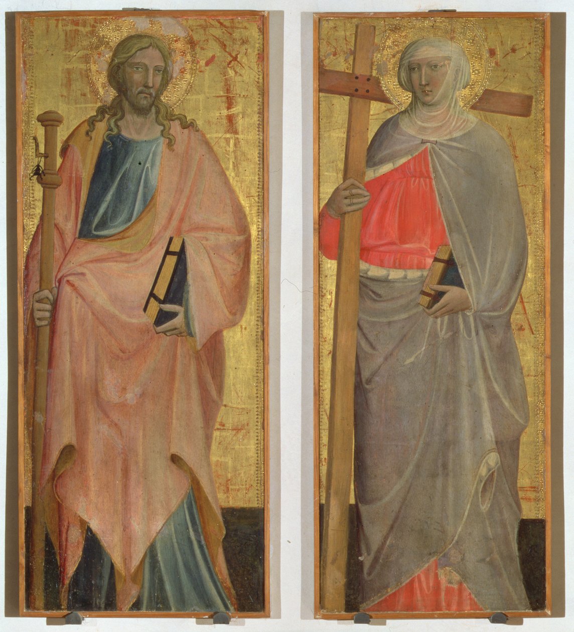 St. James e Santa Helena (têmpera nos painéis) de Giovanni dal Ponte
