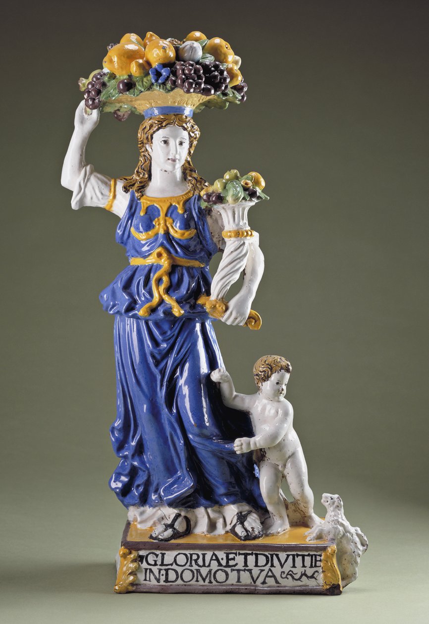 Dovizia (terracota vidrada) de Giovanni della Robbia
