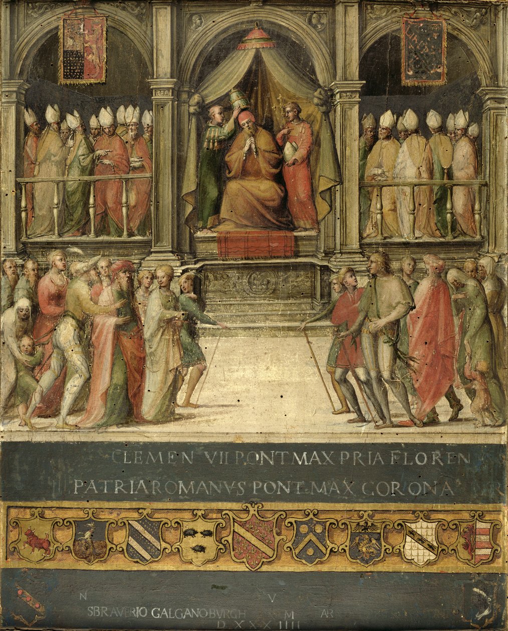 Coroação do Papa Paulo II (1417-71) 1534 de Giovanni di Lorenzo Cini