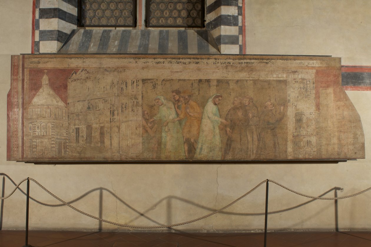 A chegada dos frades grey em Florença de Giovanni di Niccolo del Biondo