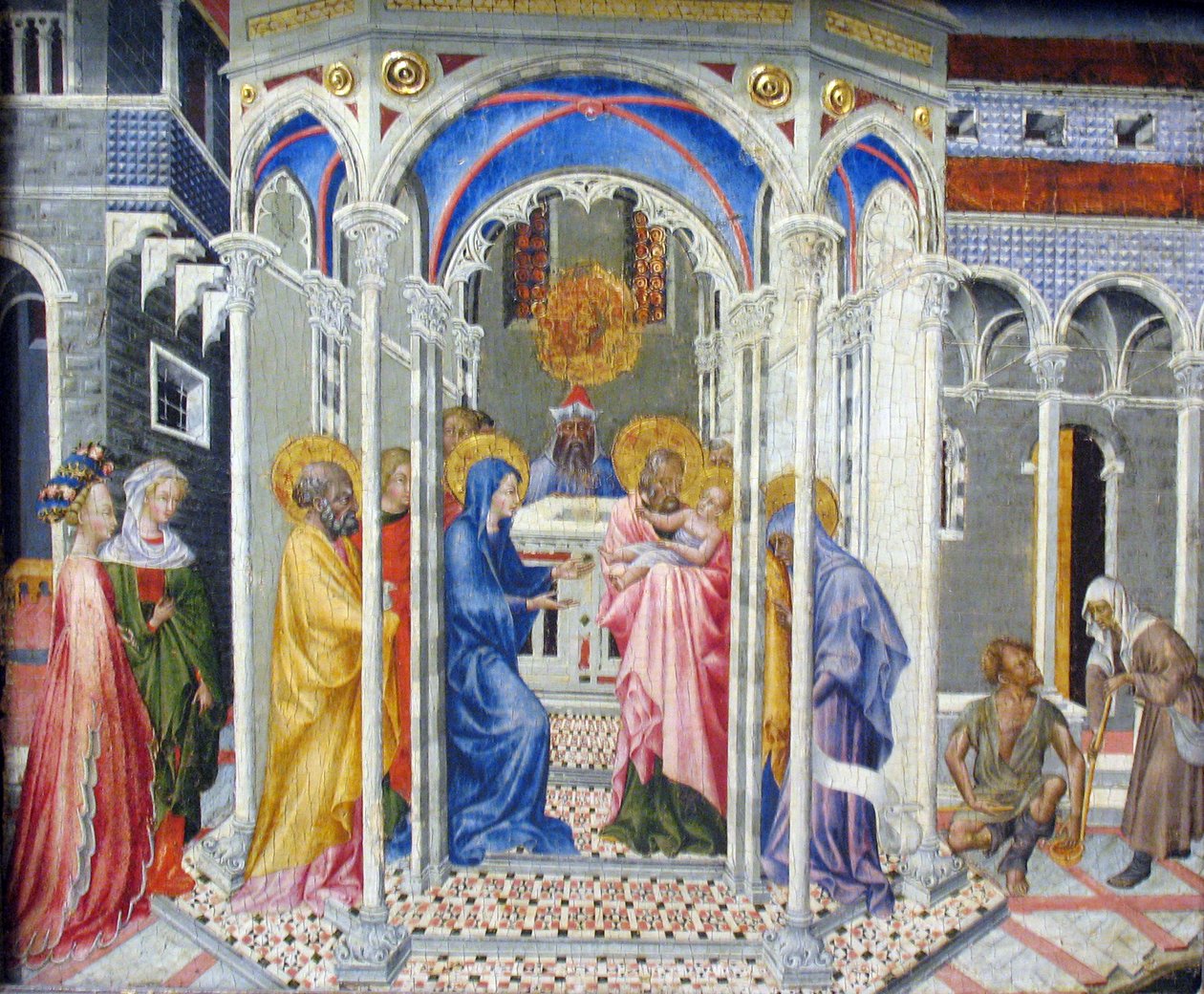 A apresentação de Cristo no templo de Giovanni di Paolo