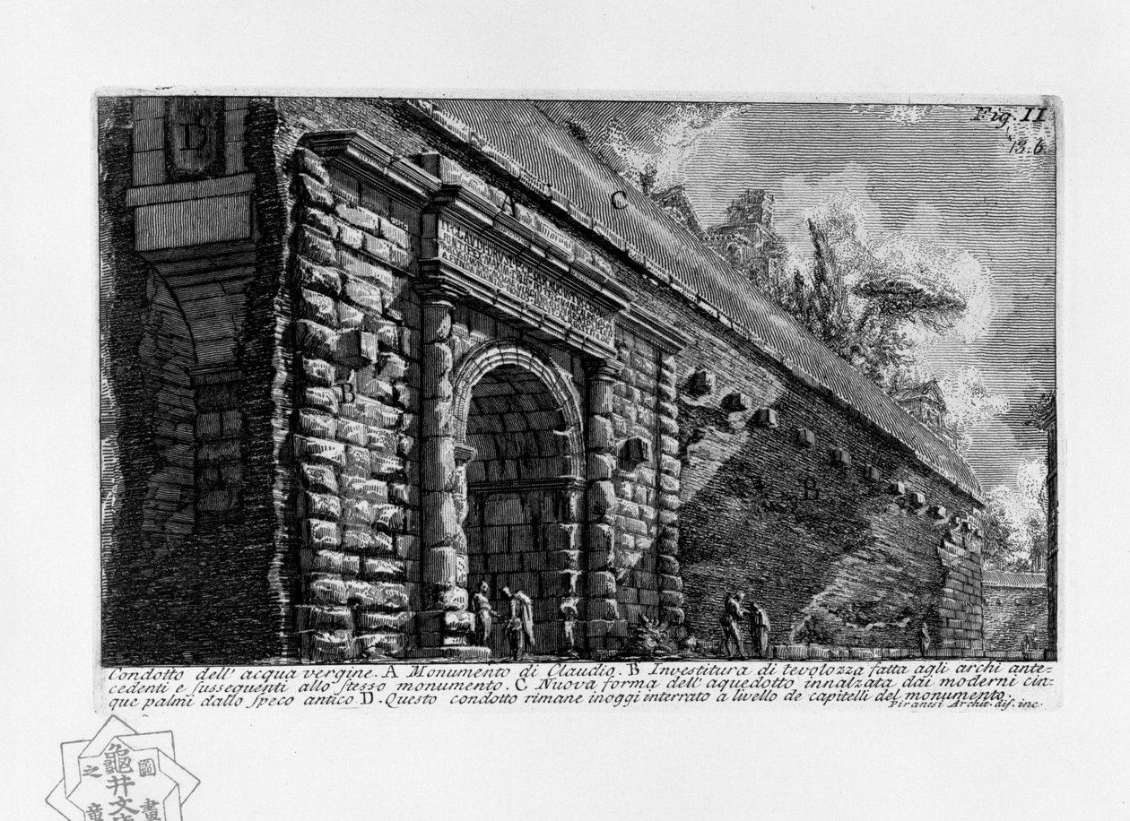Conduto de água virgem de Giovanni Battista Piranesi
