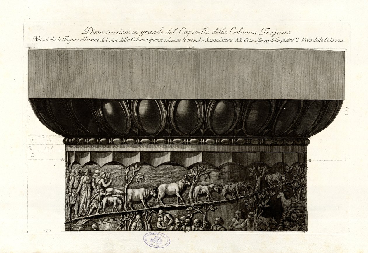 Grandes manifestações da Capital da Coluna Trajana de Giovanni Battista Piranesi
