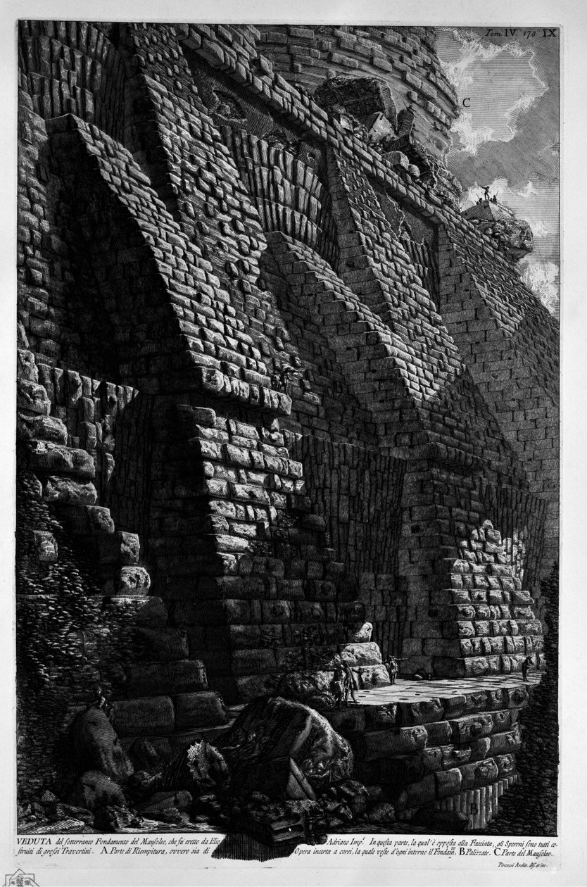 Mausoléu de Adriano de Giovanni Battista Piranesi