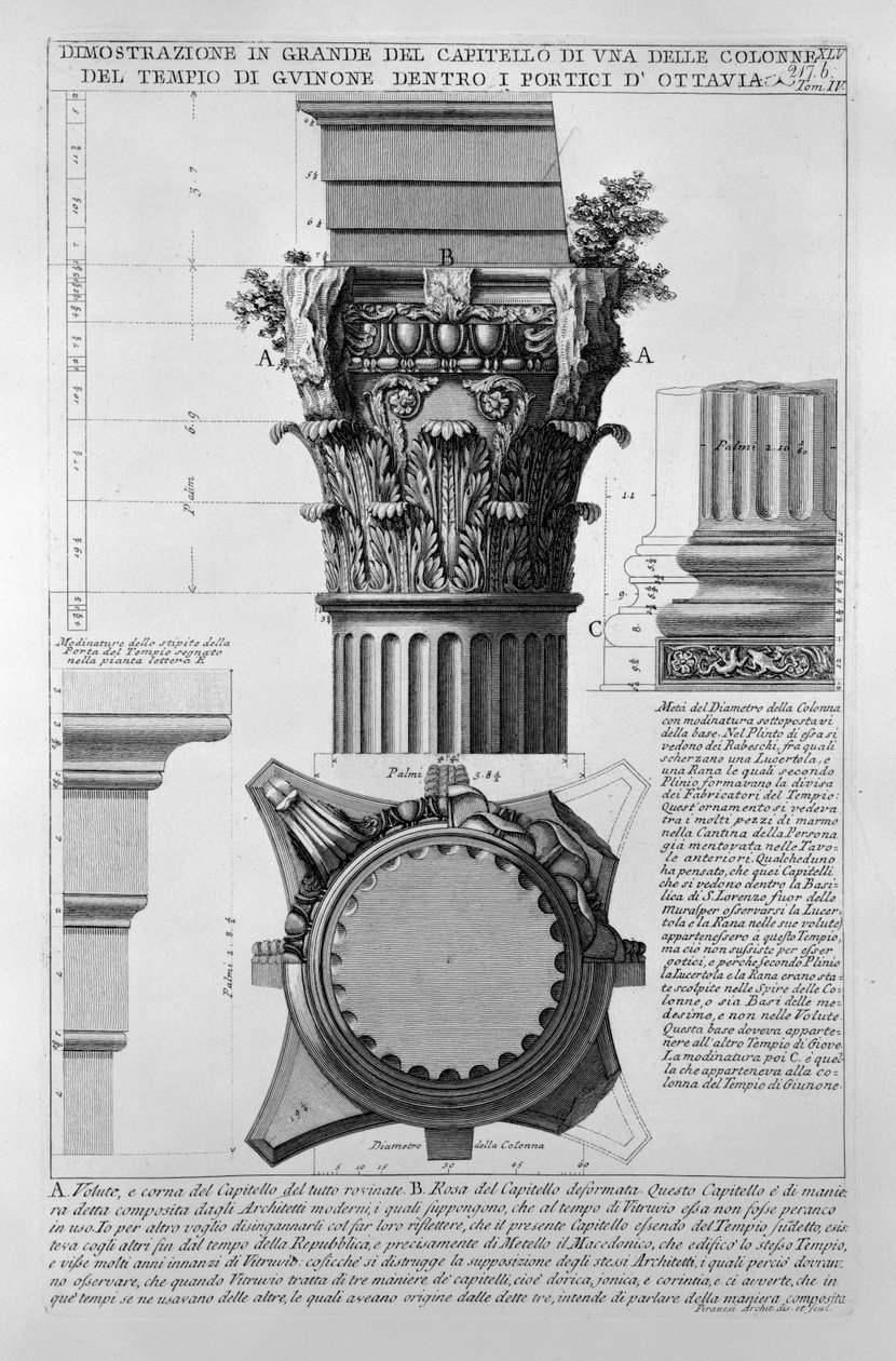 Pórtico de Octavia de Giovanni Battista Piranesi