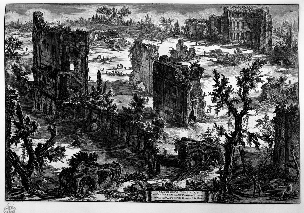 VISTA DO TITO TERME de Giovanni Battista Piranesi