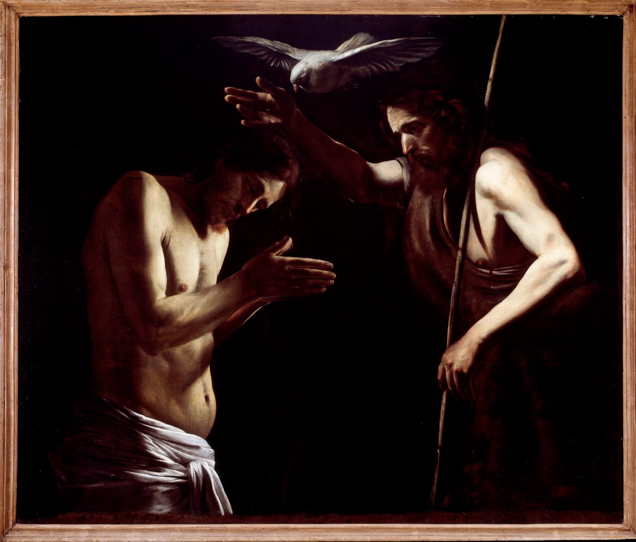 O batismo de Jesus (Pintura de Giovanni Battista Caracciolo