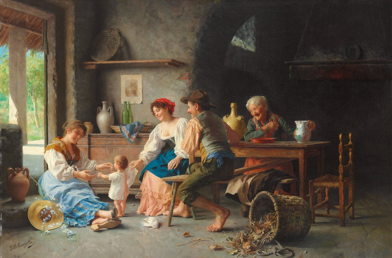 Primeiras etapas (óleo sobre tela) de Giovanni Battista Torriglia