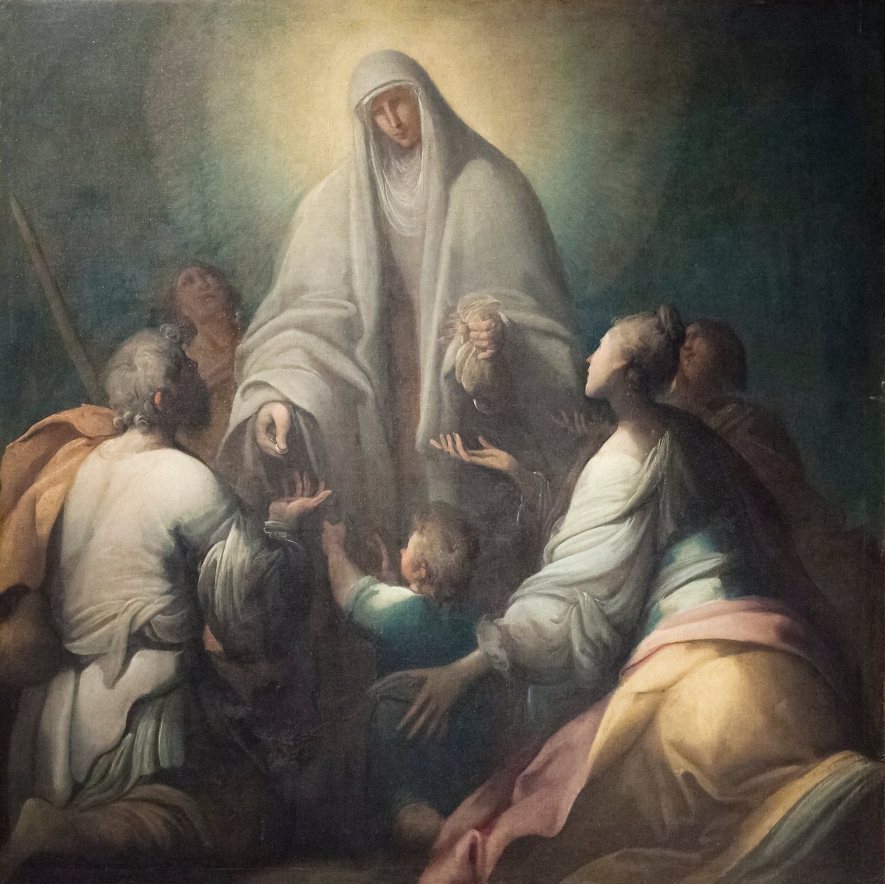 A Madonna distribui almônias de Giovanni (1575 1655) Donducci