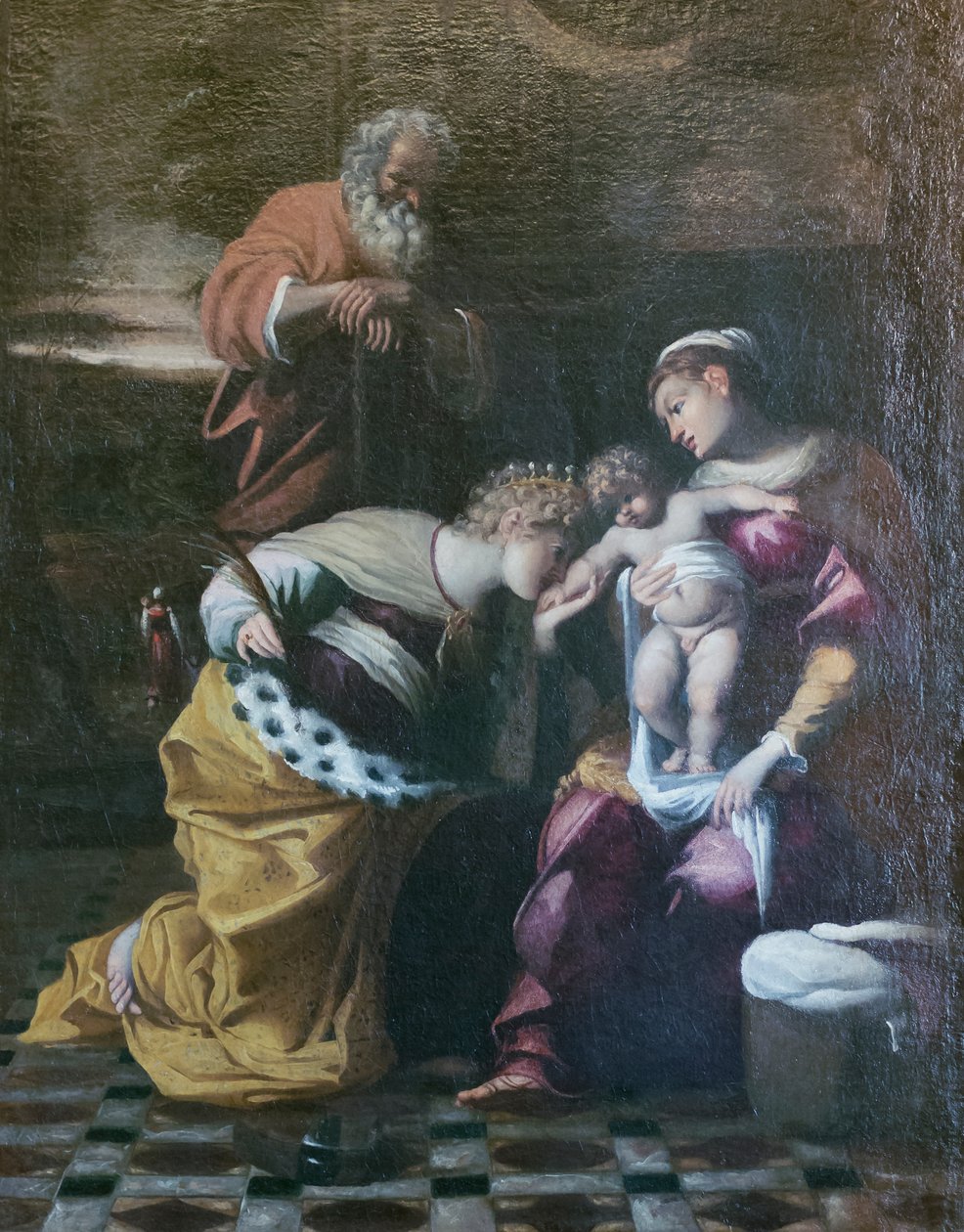 O casamento místico de Santa Catarina de Alexandria, cerca de 1600 de Giovanni (1575 1655) Donducci