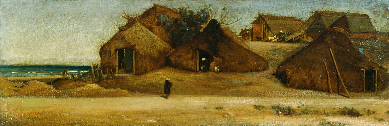 Cabanas de Pescadores na Praia, de Giovanni, conhecido como Nino Costa de Giovanni Costa