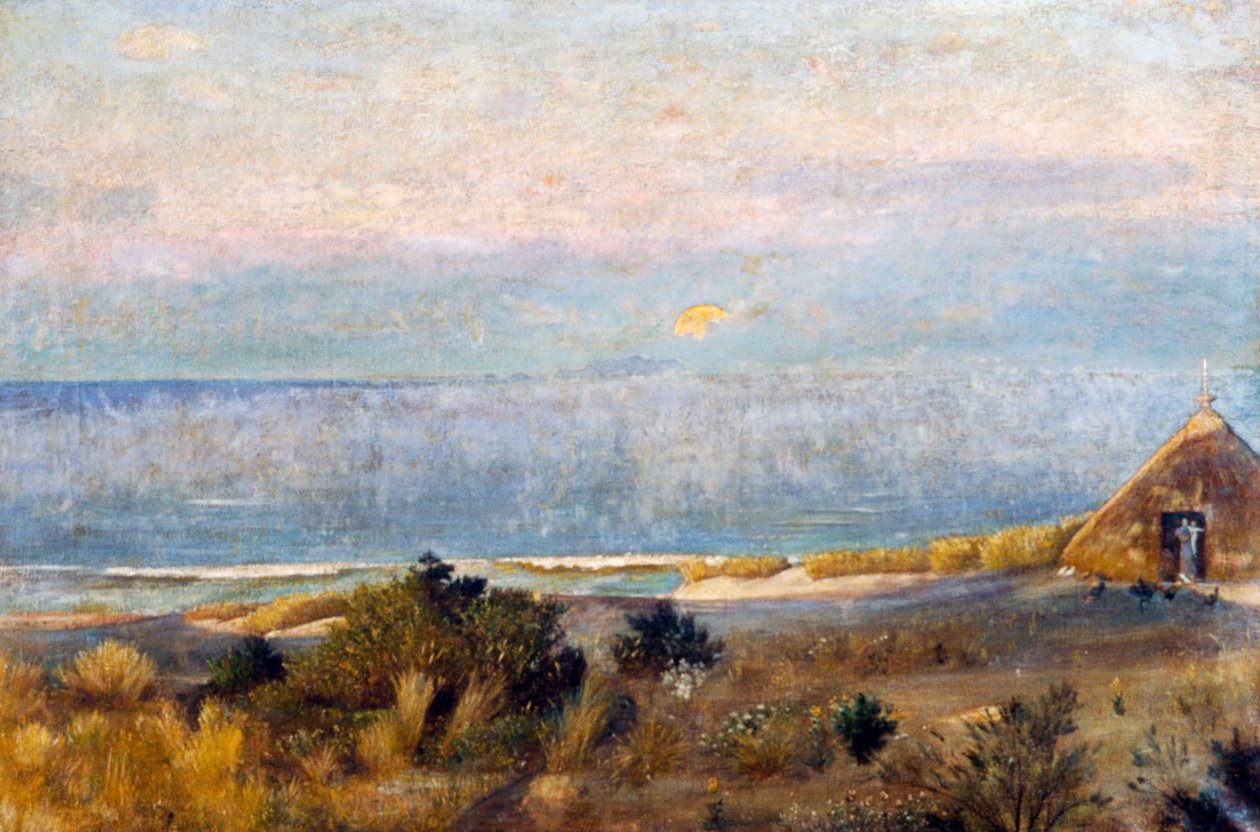 Cenário da Lua no Mar Mediterrâneo de Giovanni Costa