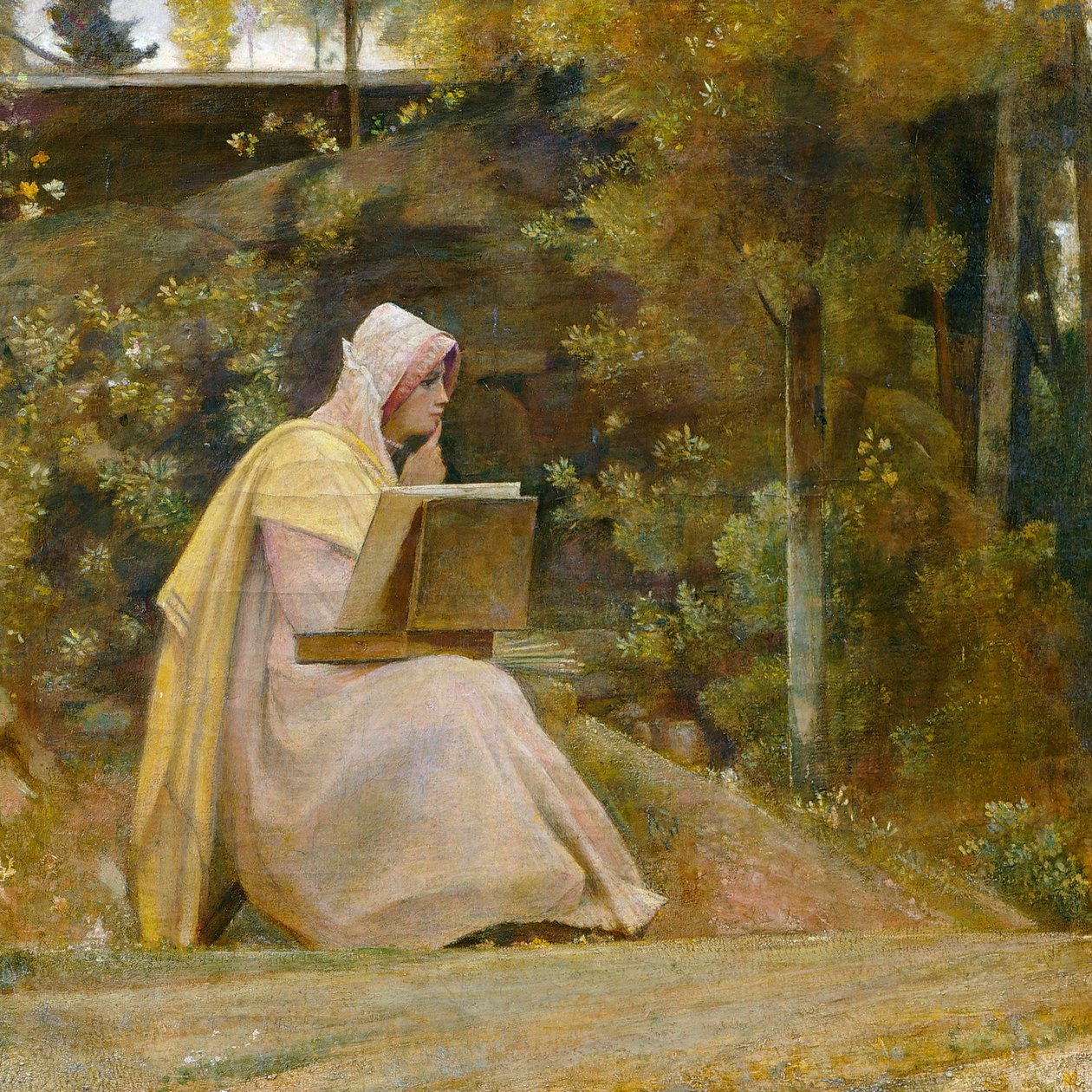 Ser ou não Ser: Quem não ama não é, por Giovanni, conhecido como Nino Costa, Circa 1880 de Giovanni Costa
