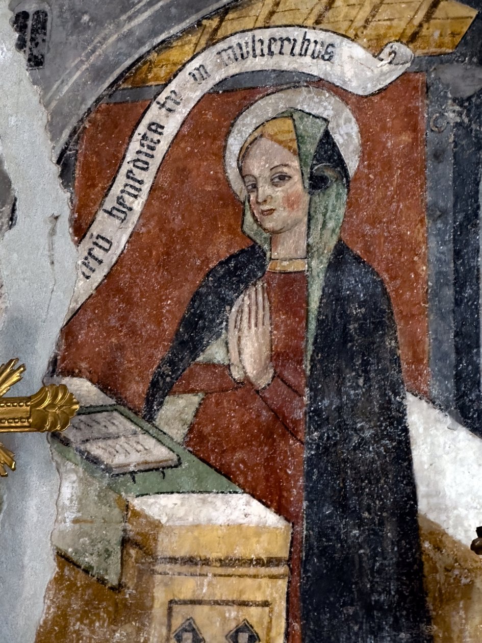 Os frescos da capela da Anunciação, cerca de 1470 (fresco) de Giovanni (attr. to) Baleison