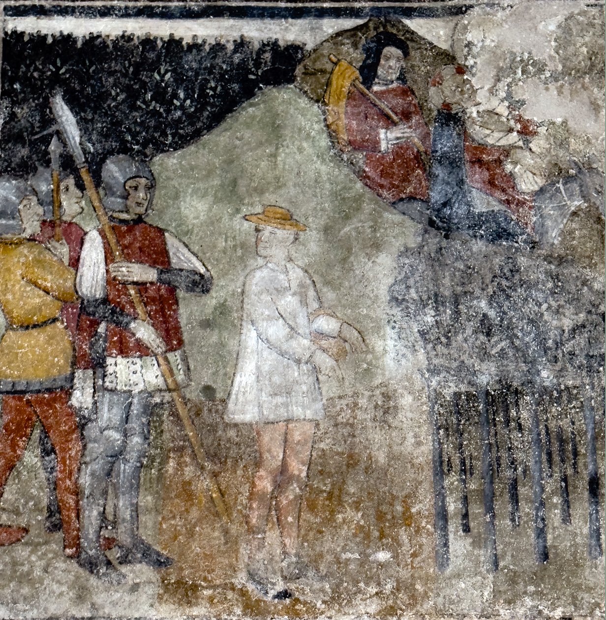 Os frescos da capela da Anunciação, cerca de 1470 (fresco) de Giovanni (attr. to) Baleison