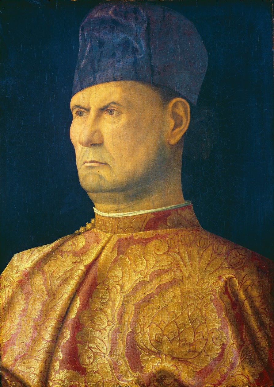Giovanni Emo, c.1475 - 1480 (óleo no painel transferido para tela montada no painel) de Giovanni (attr.to) Bellini