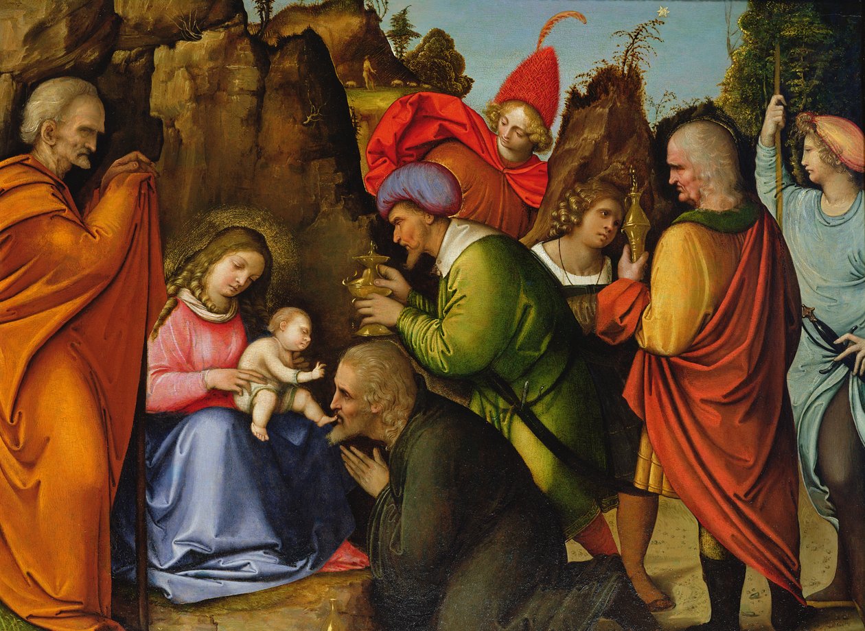 A Adoração dos Magos de Giovanni Agostino da Lodi