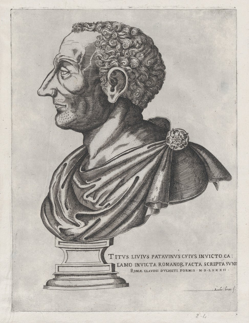 Busto de Lívio, 1582., 1582 de Giovanni Ambrogio Brambilla