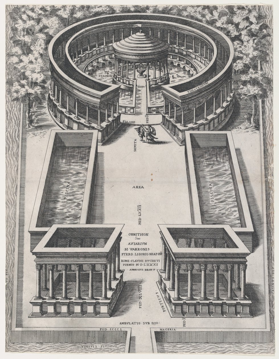 Espelho da magnificência romana: Ornithon ou das avós, 1581., 1581 de Giovanni Ambrogio Brambilla