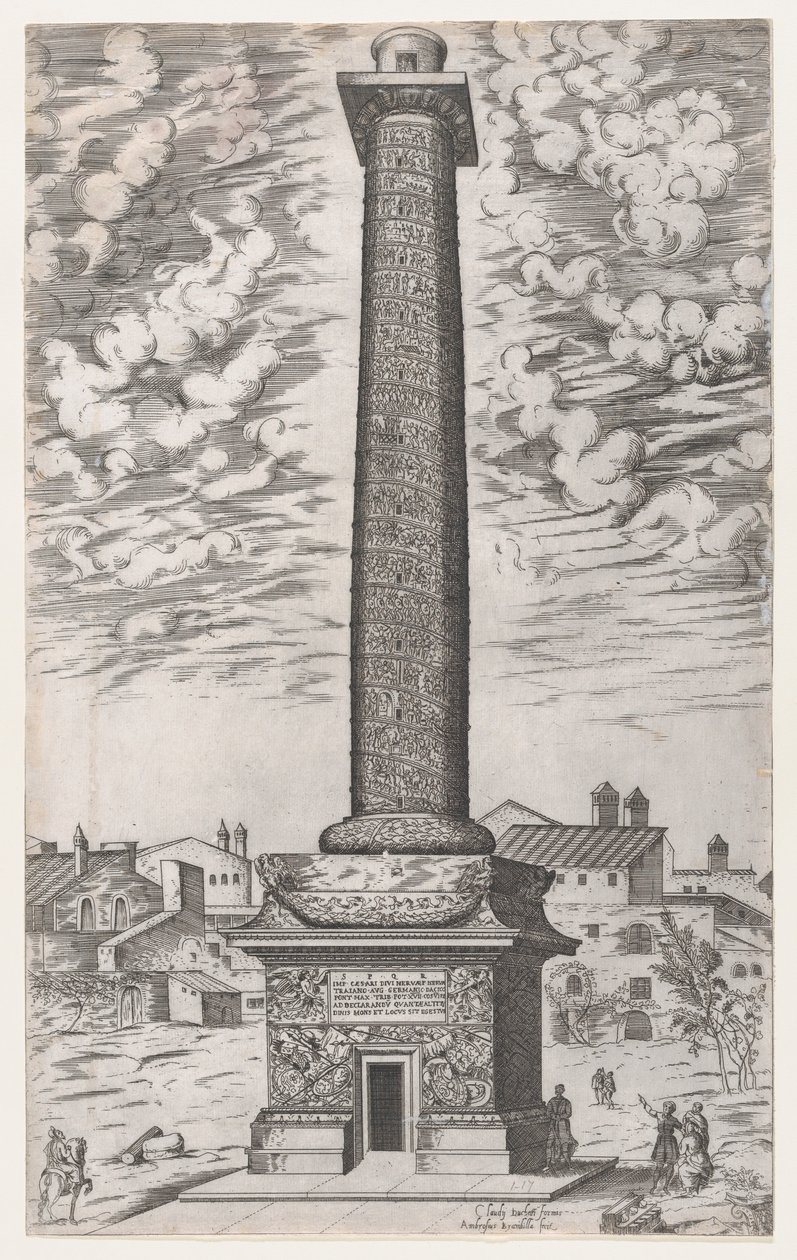 Espelho da magnificência romana: Coluna de Trajano, 1581-86., 1581-86 de Giovanni Ambrogio Brambilla