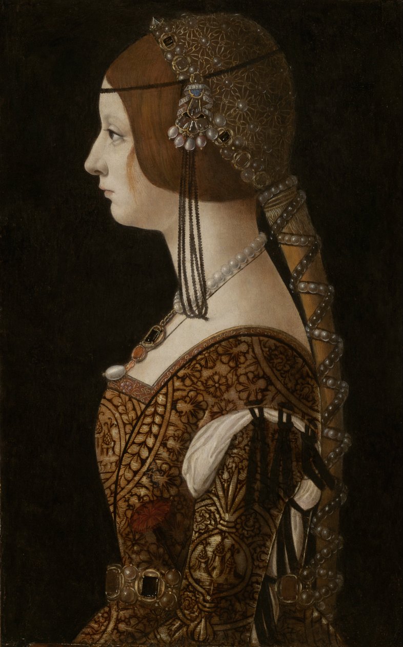 Bianca Maria Sforza, c.1493 de Giovanni Ambrogio de Predis