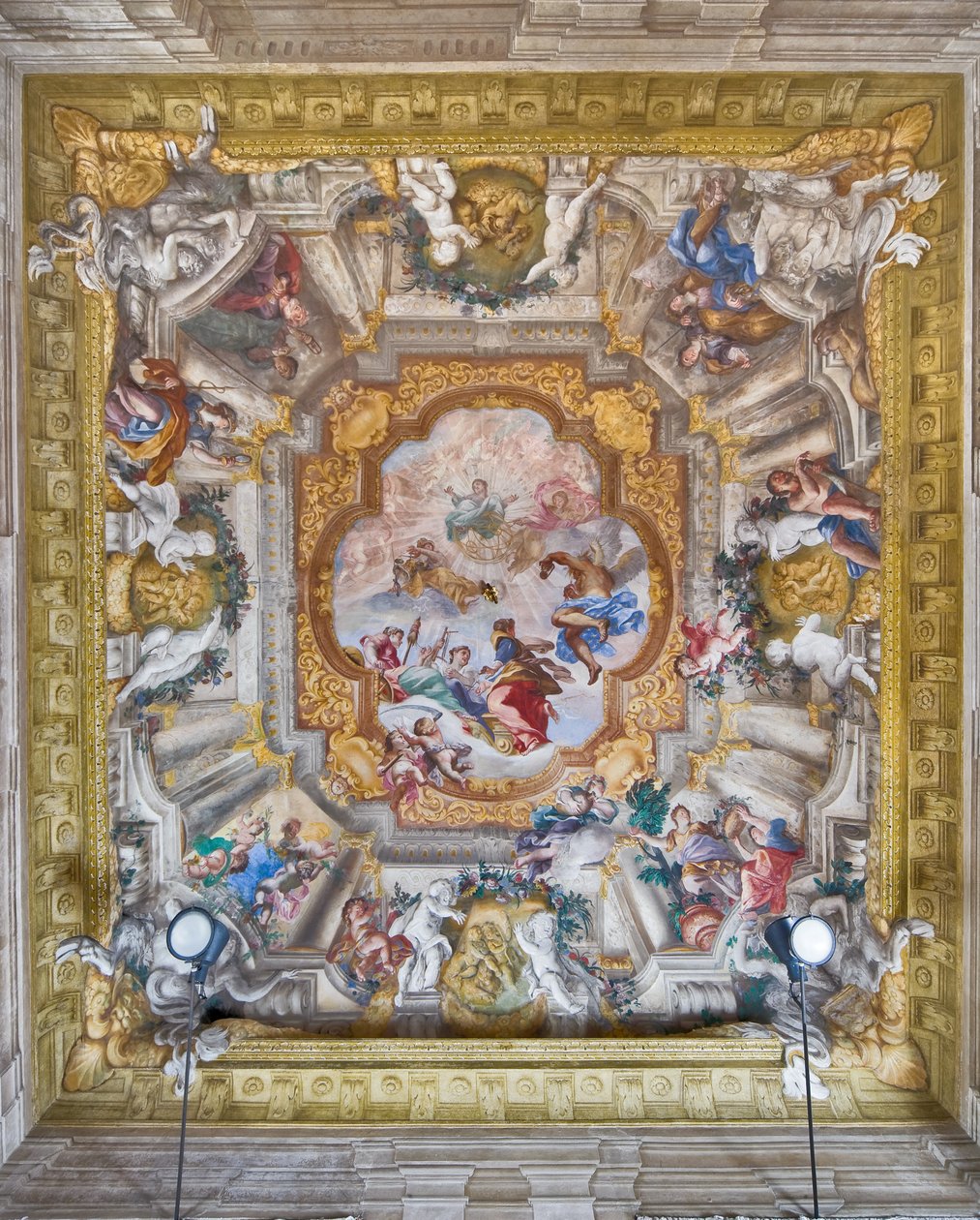 A Alegoria da Vida Humana: quatro eras do homem, as Virtudes e os Destinos de Giovanni Andrea Carlone